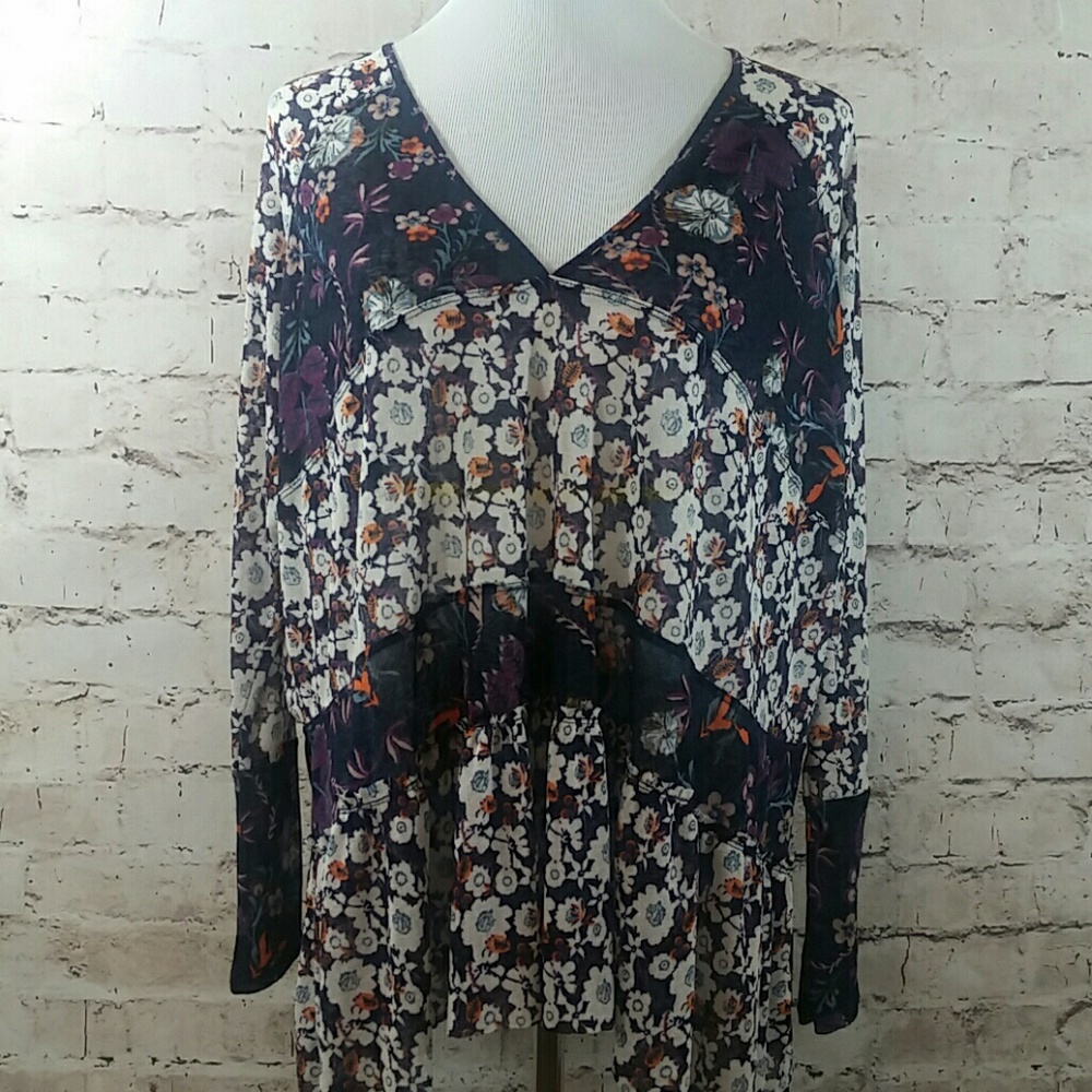 Free people floral oversized tunic